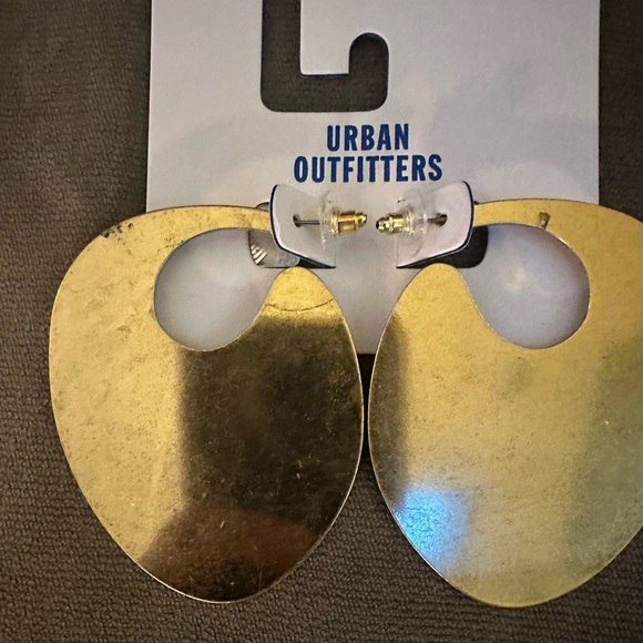 Urban Outfitters Gold Metal Pierced Earrings - Picture 2 of 4